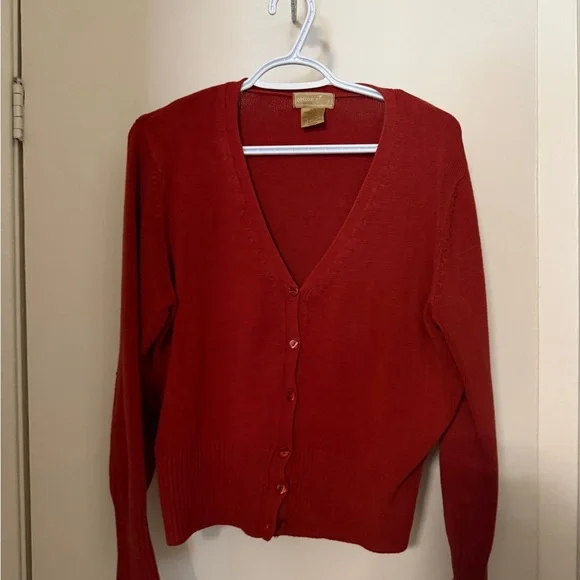 Cotton Ginny Women's Coral Cardigan Sweater - Picture 1 of 5